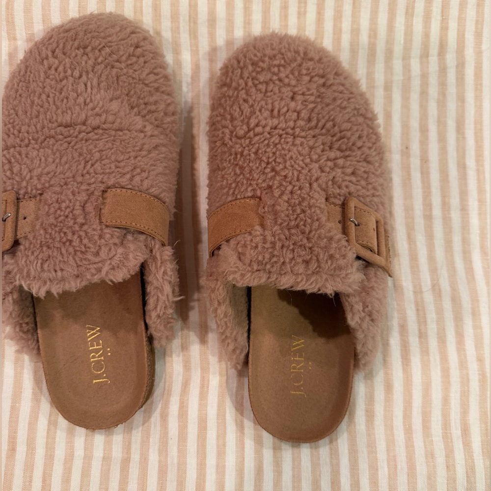 J. Crew Teddy Sherpa Clogs